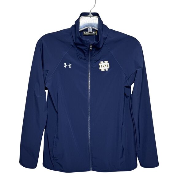 Under Armour Jacket Mens Small Navy Notre Dame Sportswear Fandom Athleisure - Picture 1 of 11